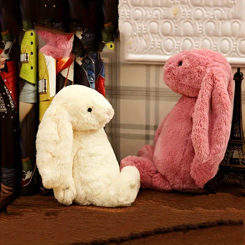 1Pc Rabbit 11.8Inch/30Cm Long Ear Toy Rabbit Plush Fluffy Stuffed Doll Animal Pillow Plush For Valentine' Day Eater DayGifts