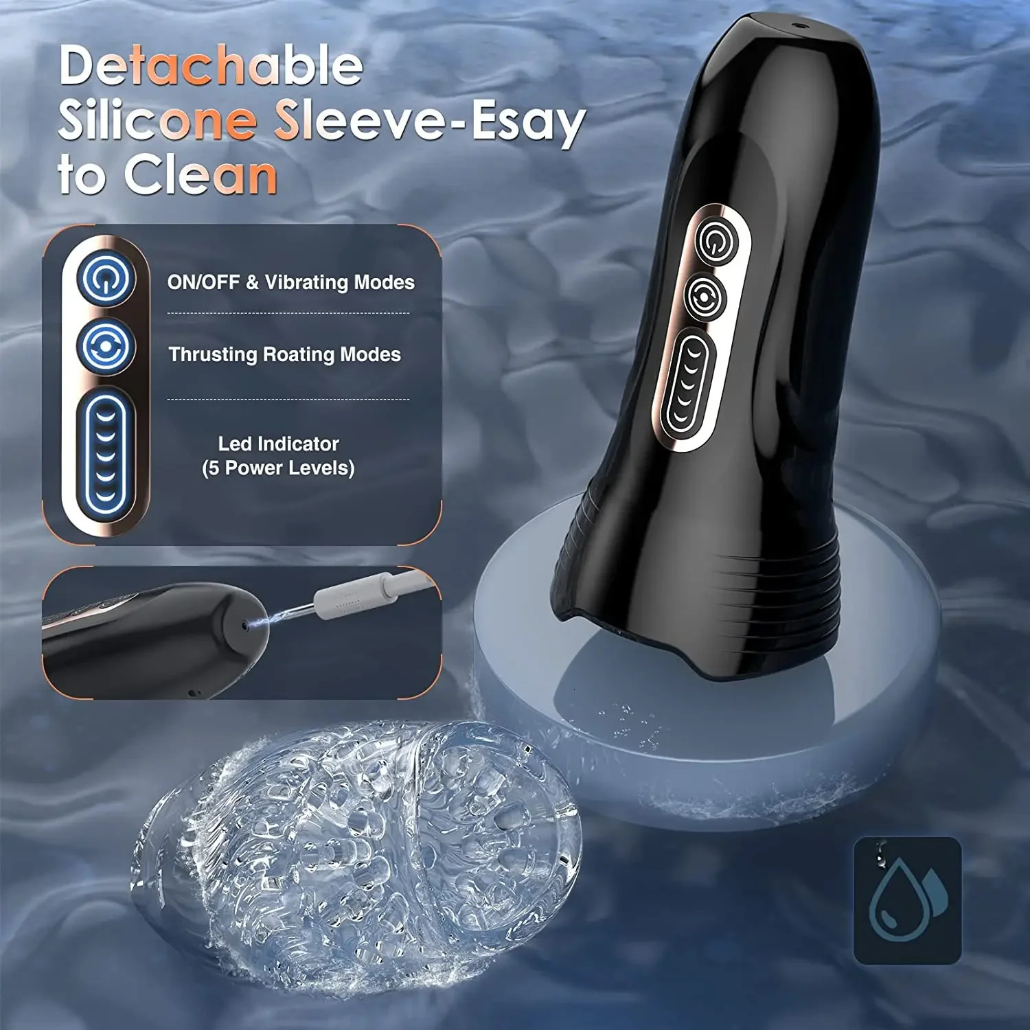 Male Masturbation Cup Telescopic Rotation Penis Stimulation Masturbator for Men Electric Vagina Blowjob Adult Sex Toy 240423