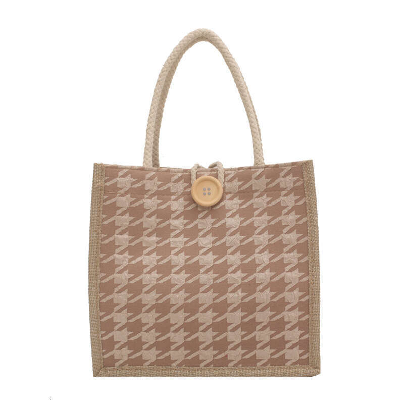 Internet Celebrity Ins En Tote New Fashionable Outdoor Canvas Bento Bag, Office Worker Rice Bag B1