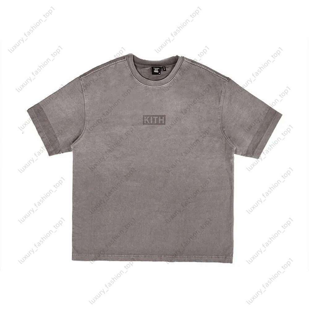 Kithly Mens T-Shirts Designer Casual Kithtreats Mens Womens T-Shirt Letters Stereoscopic Printed Short Sleeve Best-Selling Luxury Men's Hip Hop Clothing 439