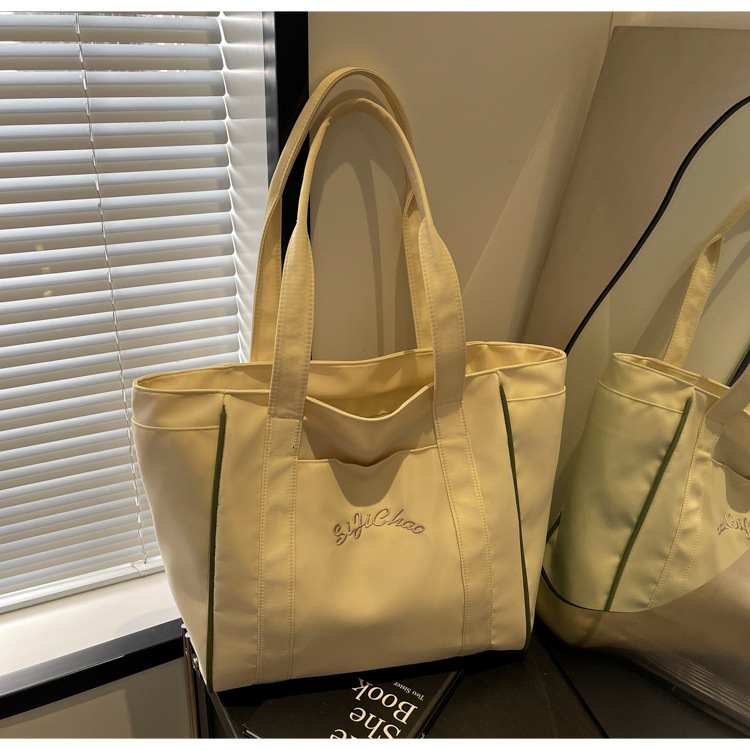 Casual Cloth For Bags Handbags Women Autumn Winter, New Simple And Large Capacity Shoulder Bag, College Commuting Bag Designer