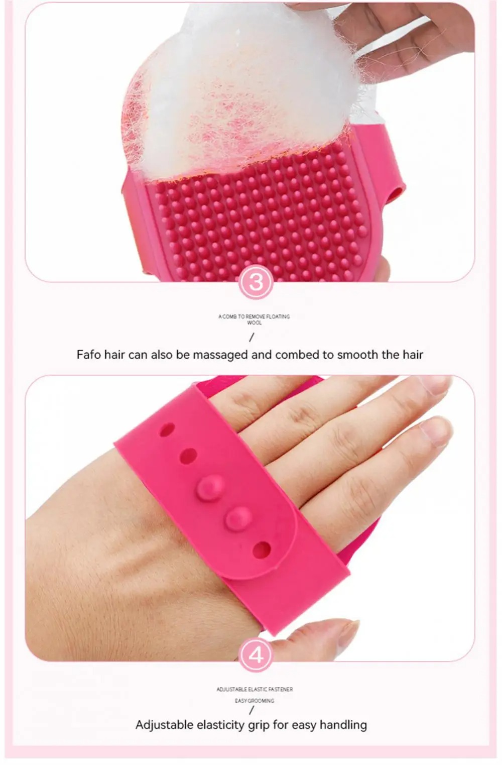Soft Rubber Cat Brush Bath Silicone Massage Comb Hair Remover Pet Supplies Dog Grooming Wash Cleaning Equipment