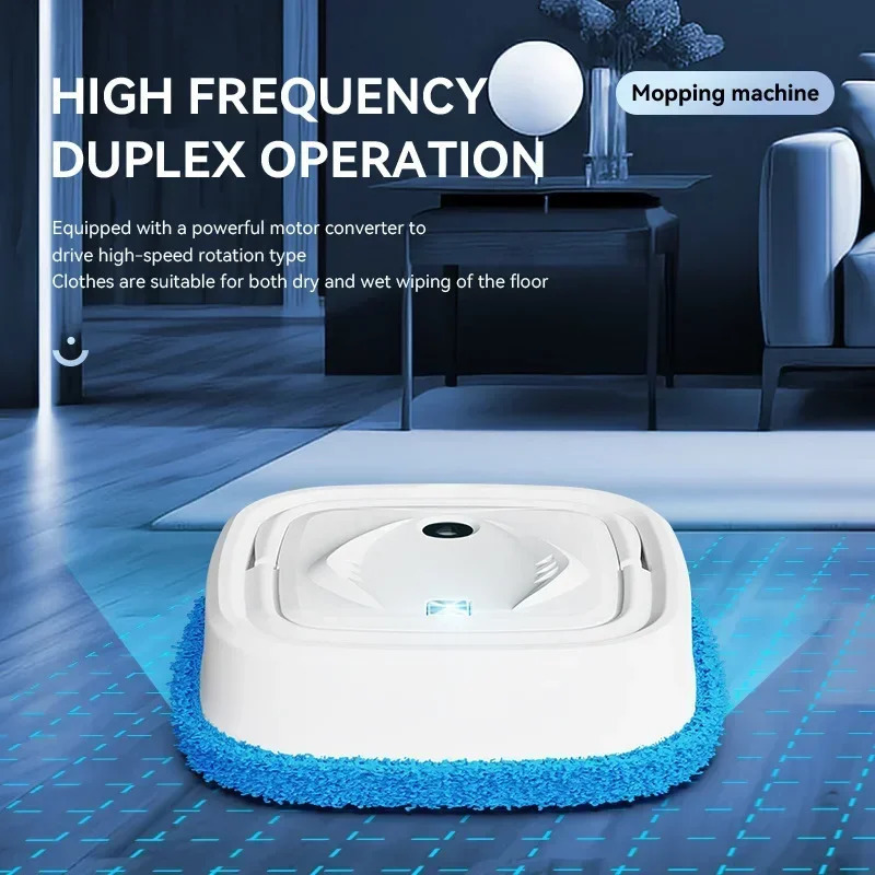 Smart Robot Vacuum Cleaner Rotary Floor Mopping Machine Air Humidifying Spray Dry Wet Sweeping USB Charging Sweeping Robot 241113