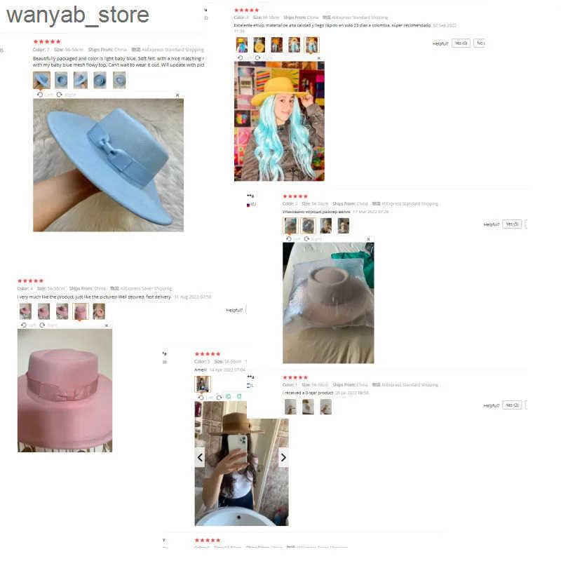 Wide Brim Hats Bucket Hats Wholesale price Fedora hat winter circular concave convex surface flat top fashion men and women felt jazz hat Fedora L2409