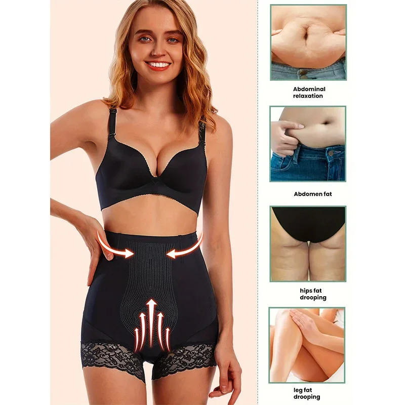 High Waisted Lifting Buttocks Underpants Thin Waist Safety Short Pants Butt Control Panties Protective Shorts Under The Skirt 241121