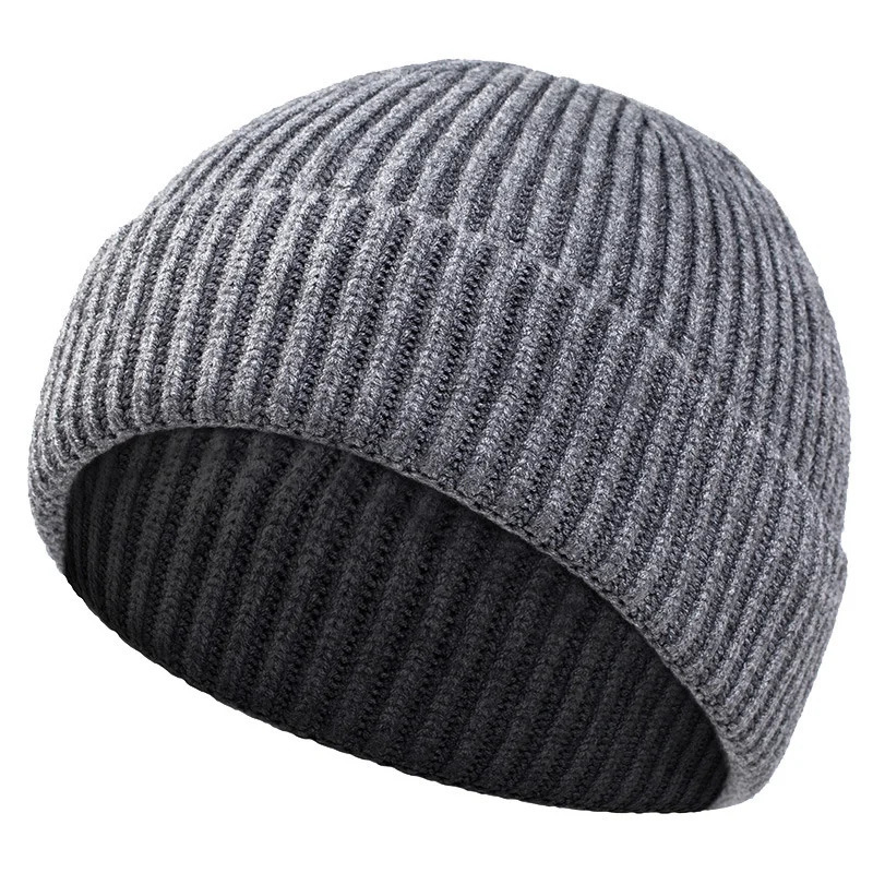 High Quality Thick Warm Male Winter Beanies Adult Casual Short Thread Hip Hop Hat Man Wool Skull Cap Unisex Woman Knitted 241125