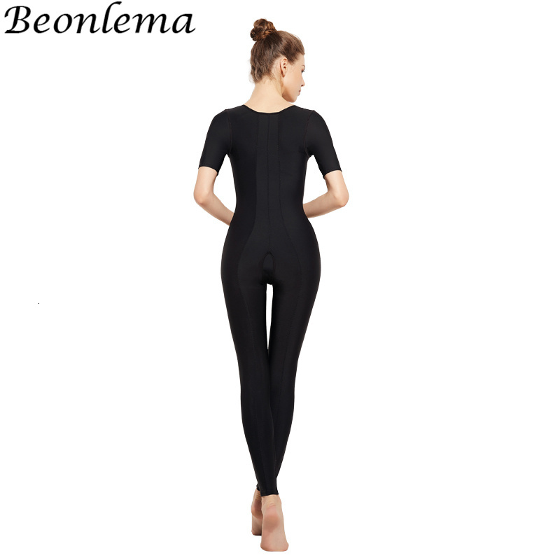 Women's Fas Colombianas Medical Grade Bodysuit Postpartum Full Body Shaper Snap Closure Shapewear Post Liposuction Corset