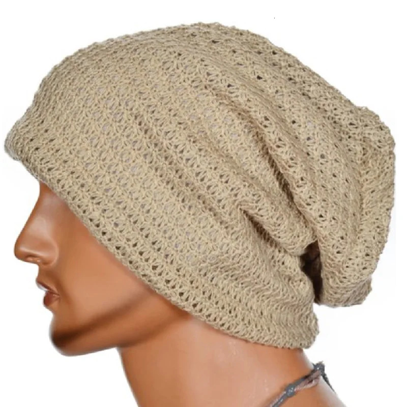 Chic Men Women Warm Winter Knit Beanie Skull Slouchy Oversize Cap Hat Unisex 241125