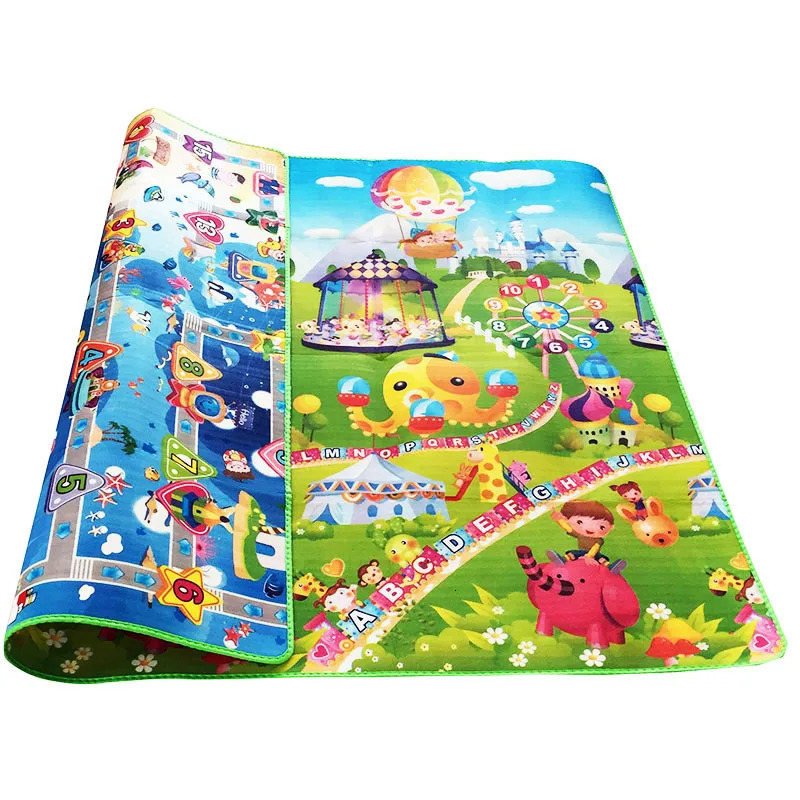 Baby Crawling Puzzle Play Mat Blue Ocean Playmat EVA Foam Kids Gift Toy Children Carpet Outdoor Play Soft Floor Gym Rug 240423