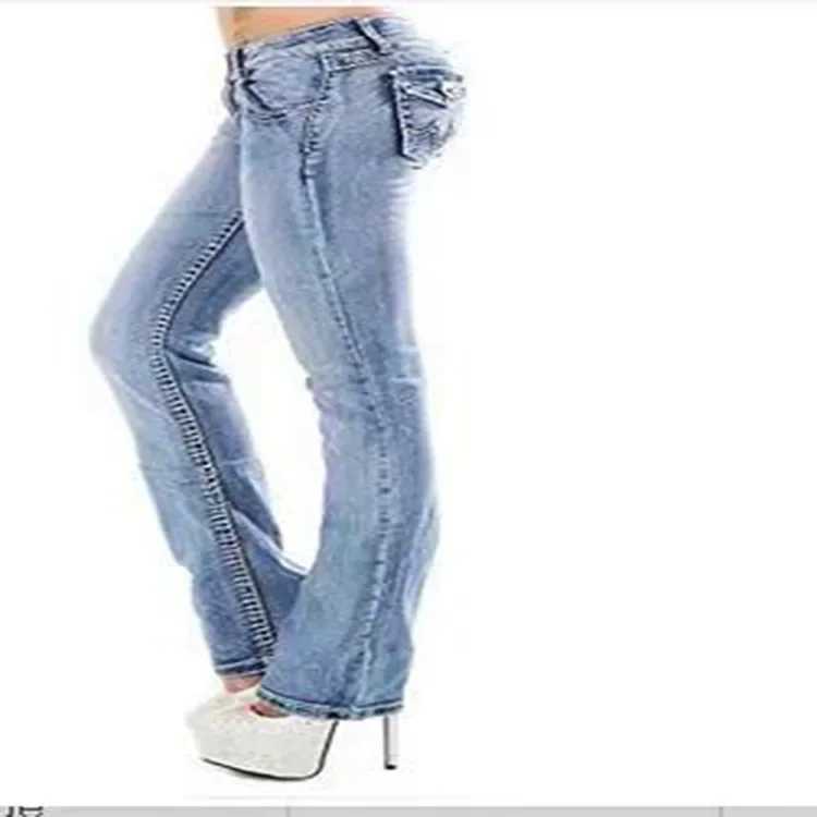 Women's Jeans 2024 Autumn New Womens High Waist Boots Cut Jeans Fashion Ultra Thin Denim Flared Pants Strt Casual Trouser H241130