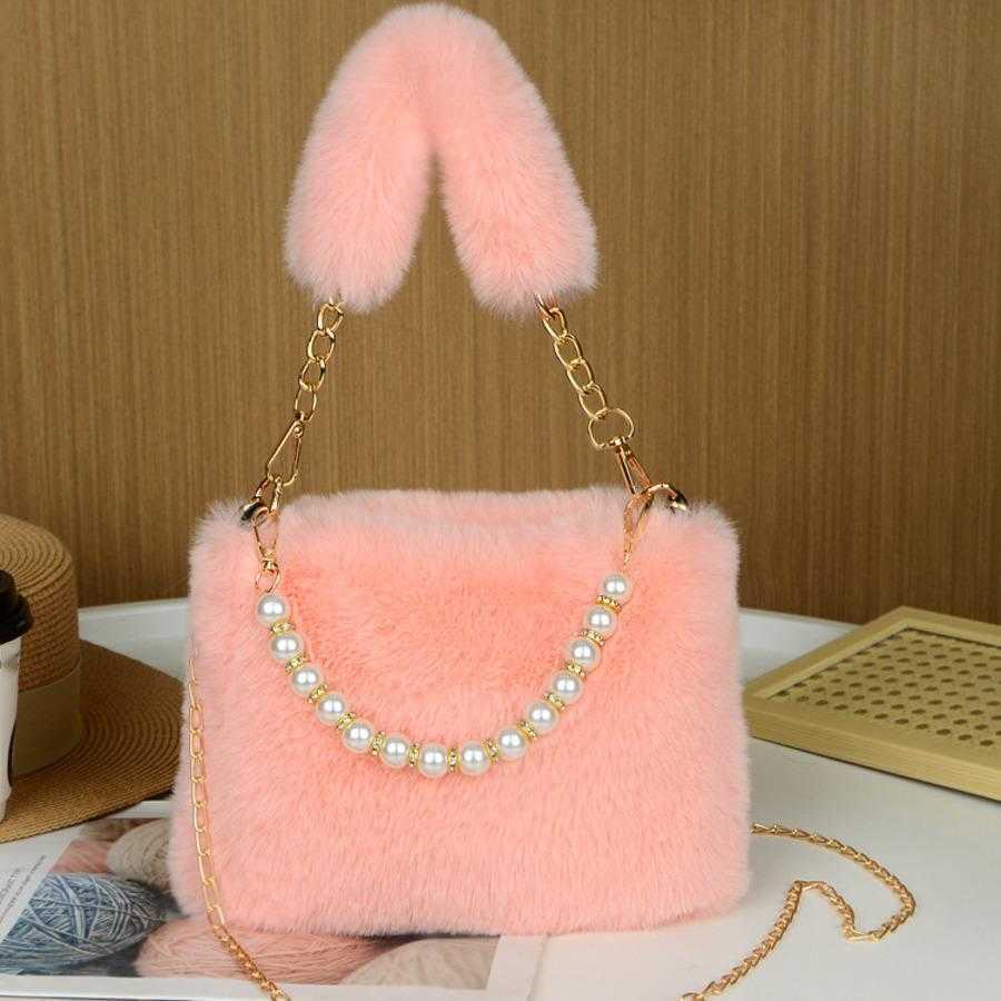 Autumn Winter Plush Designer Bag New Styles For WoMens Tote Bag Niche Chain Crossbody Bags Fashionable Small Square Bags Plush Bags 241104