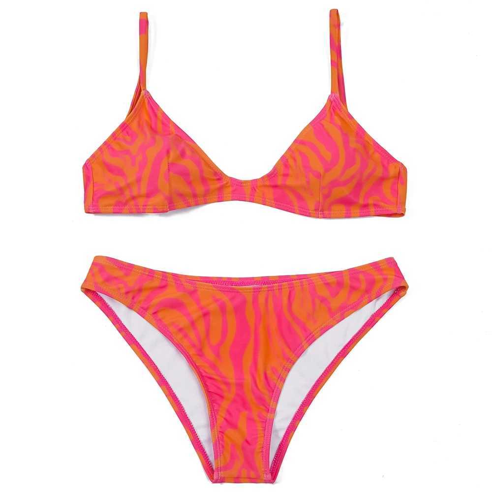 Women's Swimwear ZTVitty Print Womens Swimsuit Sexy Bikini 2022 New Collection Arrives Biquini Padded Bra Low Waist Beach Swimsuit Brazilian Swim