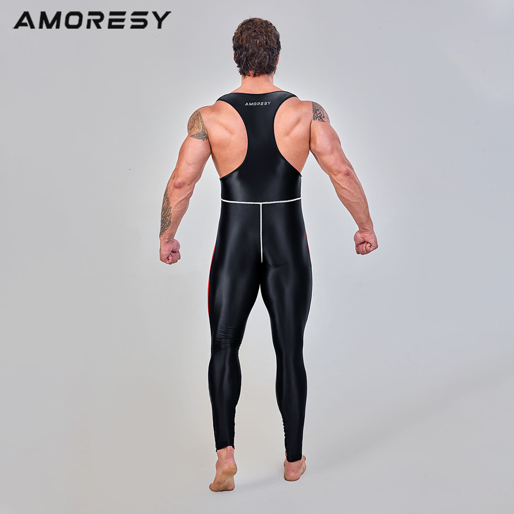 AMORESY Leonidas Series Suspender Backless Cycg Sports Tights Nine-Point Pants