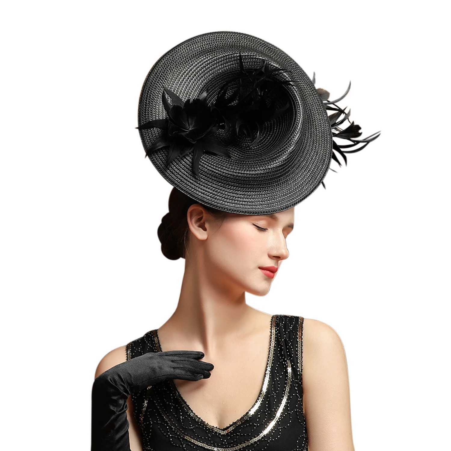 Wide Brim Hats Bucket Hats Christmas Sinamay Fascinator Perfect Wedding Hat Unique Derby Party Hat Fashion Church Hats Bride Headband Fascinators for 