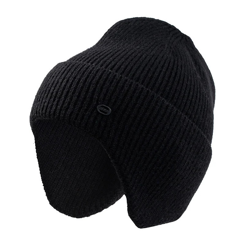 Drop High Quality Male Winter Ski Beanies Adult Hiphop Skullies Big Head Man Plus Size Knitted Hat Cap 241125