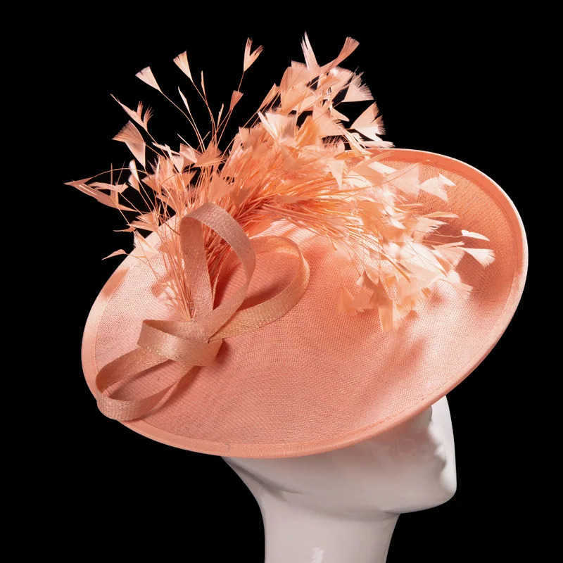 Wide Brim Hats Bucket Hats hats facinators Women Hat Summer Italy sinamay hat church hat Vintage Hepburn Fashion Hat Cloth Linen Blend Decorated Hat L
