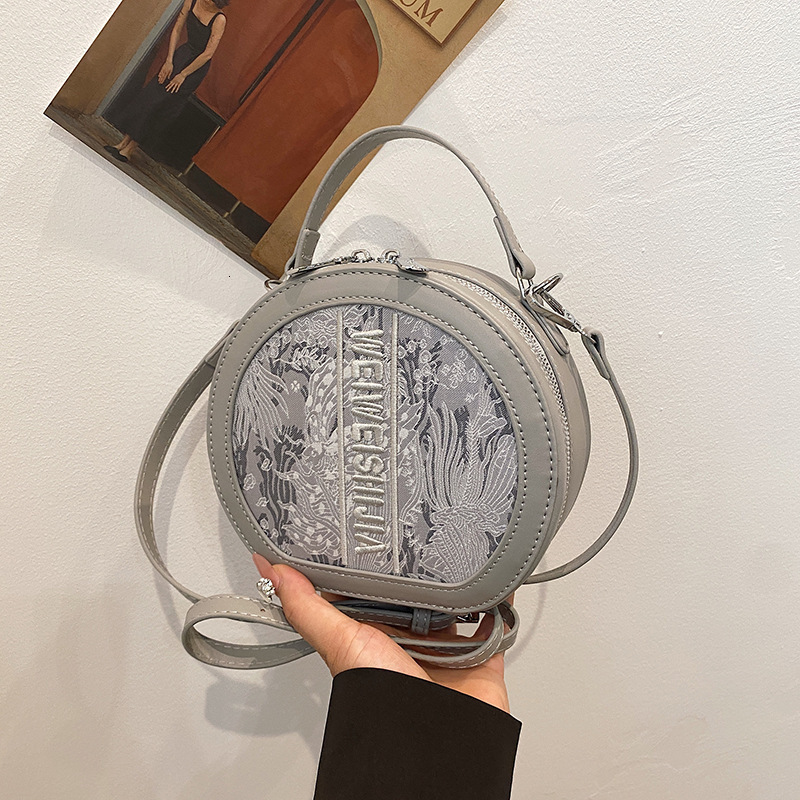 Advanced For Women, Autumn And Winter New Handbag, Small Round Bag, Fashionable Commuting Texture, Versatile Crossbody Bag Designer Bags Handbags Wome