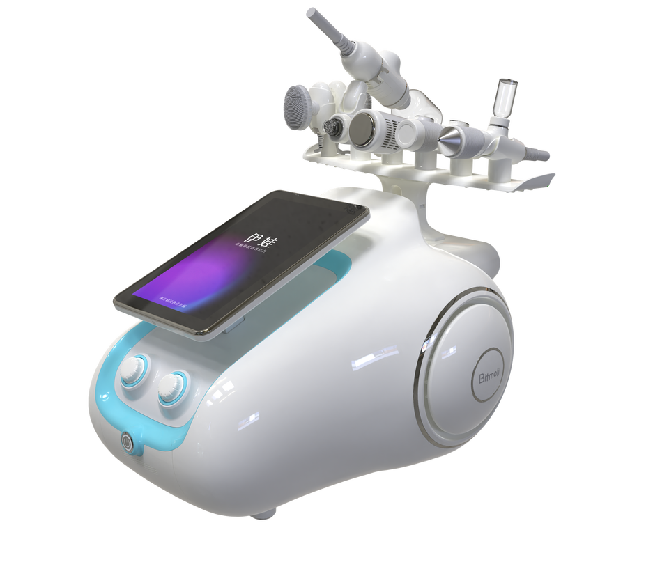 Newest 6 in 1 Jet Peel Aqua Facial Dermabrasion Machine with Oxygen Spray Cold Hammer Deep Cleaning for Skin Rejuvenation Blackheads Removal Machine