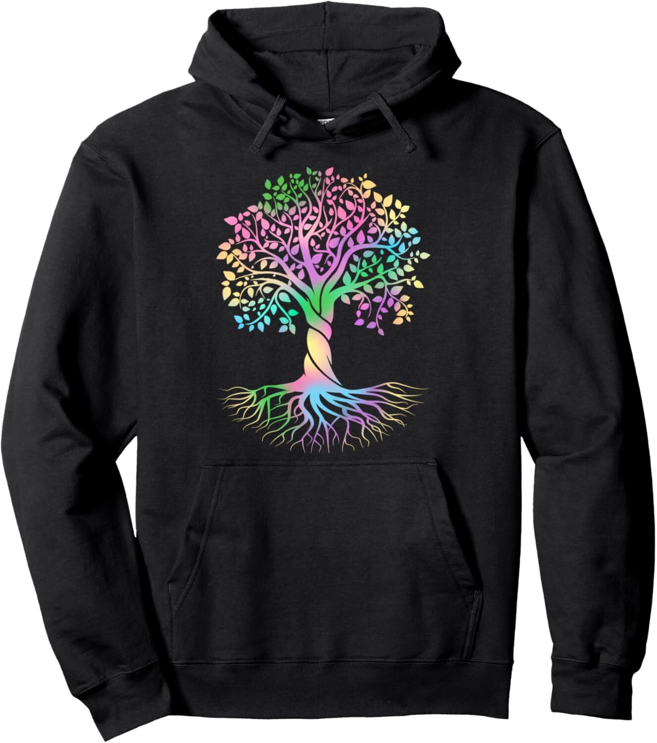 Hoodie for Mens Womens Colorful Life Is Really Good Vintage Unique Tree Art Pullover Hoodie Graphic Hoodies sweatshirt cool