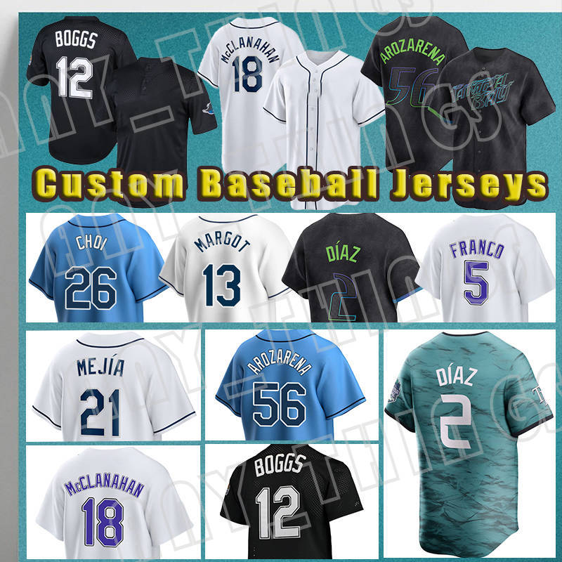 5 Wander Franco 56 Randy Arozarena Baseball 2 Yandy Diaz Jerseys Shane McClanahan Rays Brandon Lowe Wade Boggs Tampa Bay Josh Lowe Isaac Paredes Rene Pinto Luke Raley
