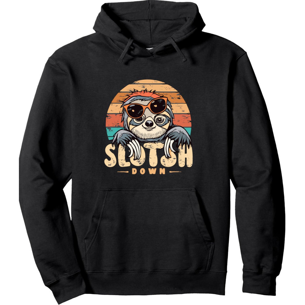 Hoodie for Mens Womens Baby Sloth Design Pullover Hoodie Graphic Hoodies sweatshirt Fashionable and cute