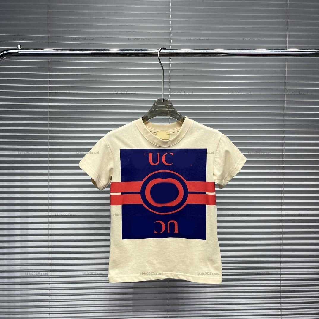 New kids T-shirts Logo printing child tees Size 100-150 cotton Baby clothes summer boys girl Short Sleeve