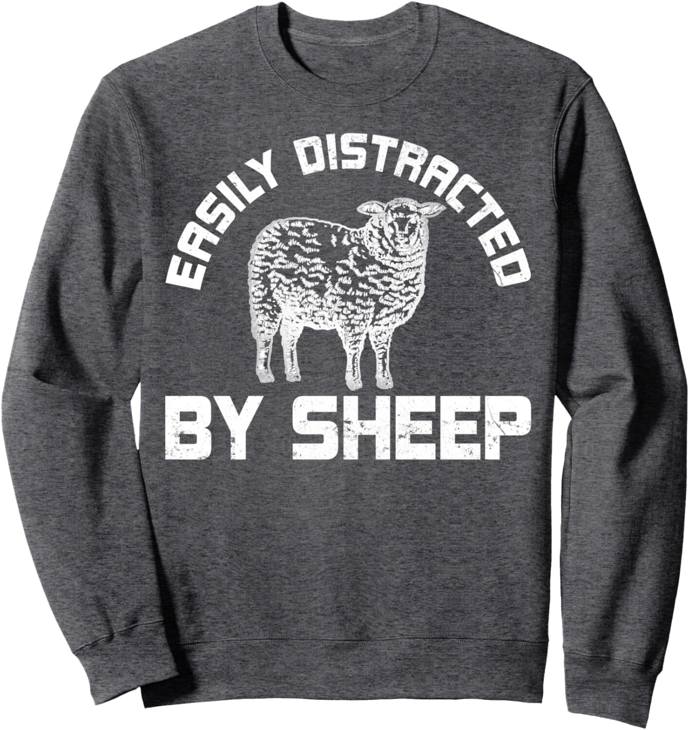 Long Sleeve Shirts for Men sweatshirt Farm Animal Vintage Gift Easily Distracted By Sheep Sweatshirt Streetwear Casual tops clothes cool