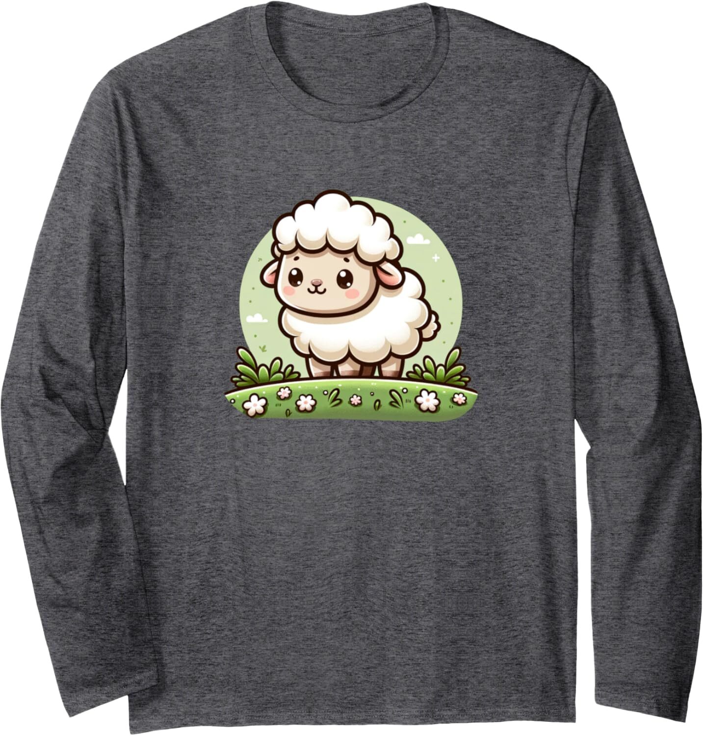 Long Sleeve Shirts for Men sweatshirt Cute Sheep Long Sleeve Streetwear Casual tops clothes Fashionable and cool