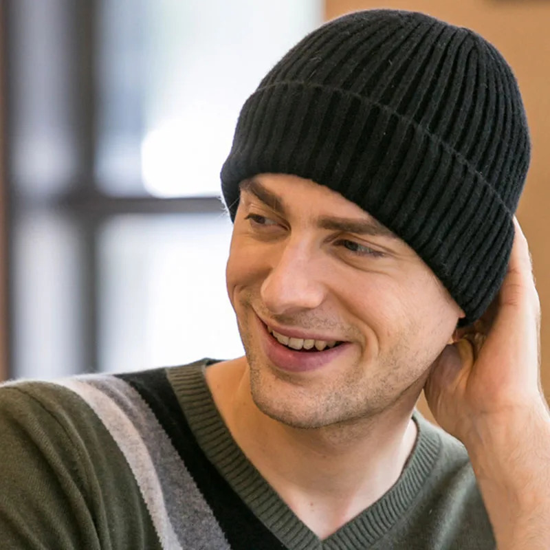 Warm Winter Hats For Women Men Thick Skullies Beanies Cuff Fisherman Beanie Knitted Outdoor Snow Ski Caps Earflap Cap 241125