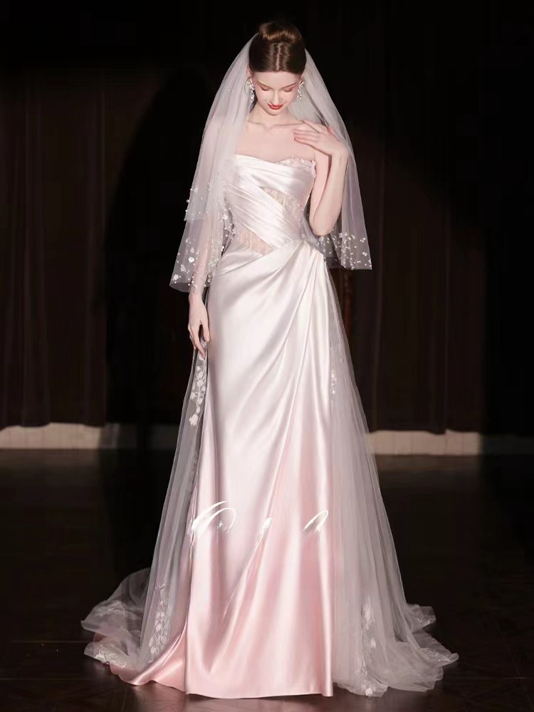 Sparkly satin Mermaid Wedding Dresses With Detachable Train Off The Shoulder vestido de novia 2024 Lace Crystal Tiered Skirt Ruffles Trumpet Arabic Ga