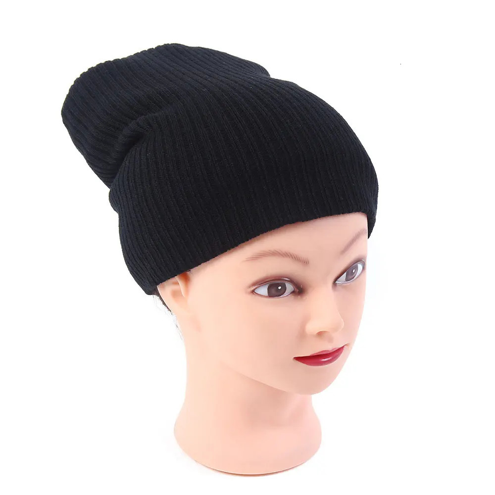 Gorro Men Womens Winter Hats Stretchy Slouch Beanie Light Weight Knit Skull Cap Black Gray Navy Ivory Royal Blue Red Dark Green 241125