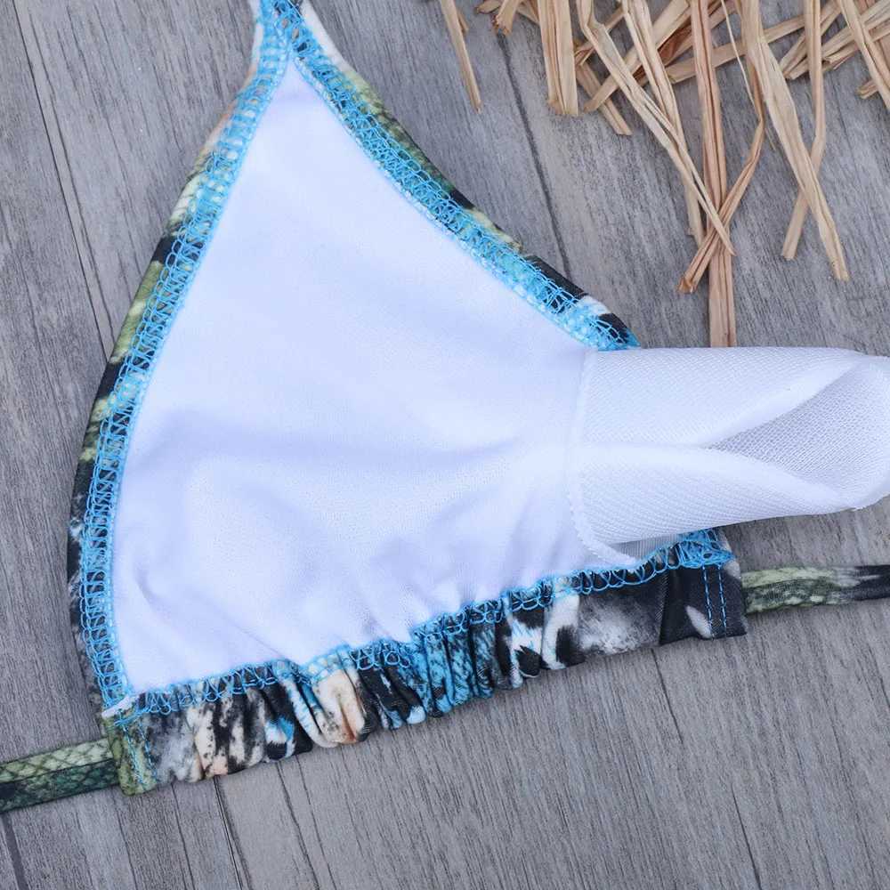 Women's Swimwear Melphir two-piece Brazilian womens bikini set snake summer push up swimsuit pendant swimsuit XL XXL H241130