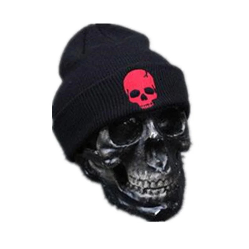 Unisex Knitted Hat Fashion Autumn And Winter Skull Style Beanie Hats For Woman Man Warm Cap 241125