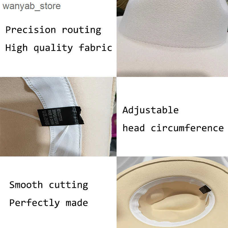 Wide Brim Hats Bucket Hats QBHAT Autumn Winter Womens Stage Felt Top Hat Fedoras Big Brim Hats for Women Lady Vintage Church Hat Panama Green Jazz Cap