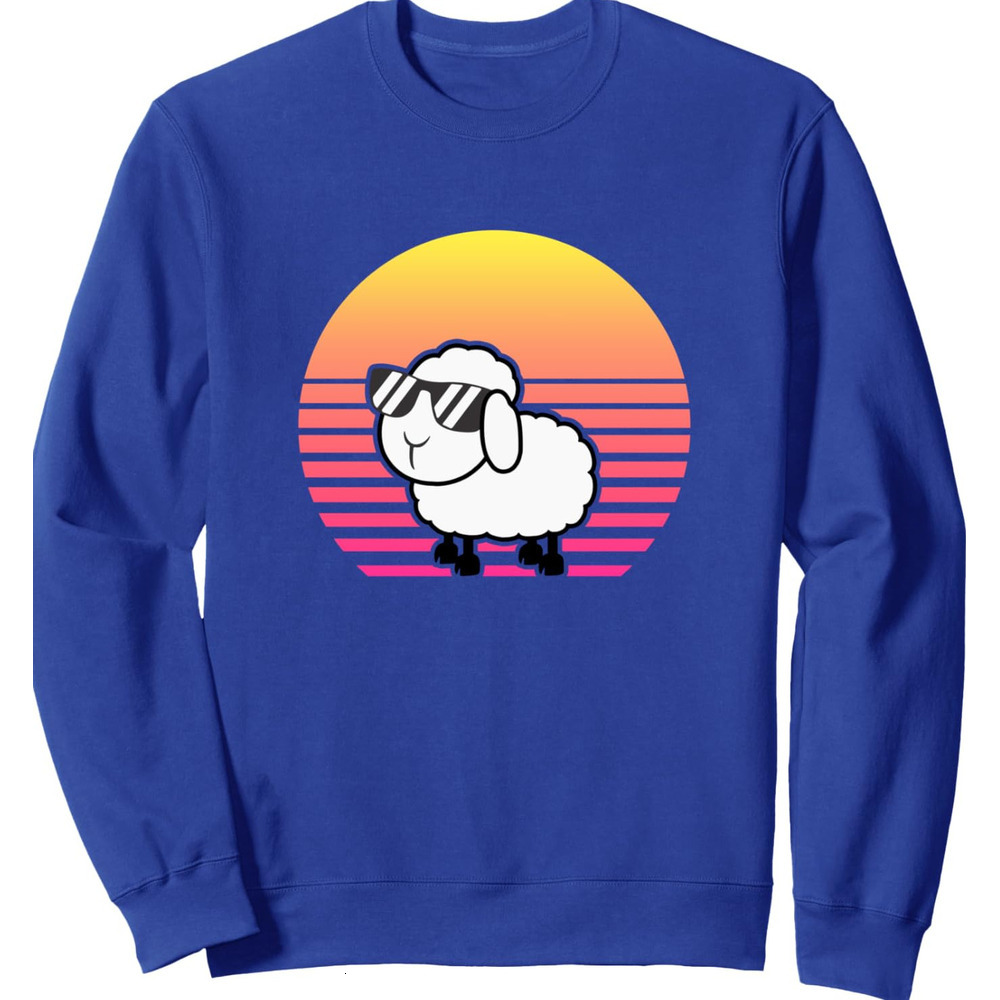 Long Sleeve Shirts for Men sweatshirt Vintage Retro Sheep, Sheep Lamb Farmer Sweatshirt T shirt Tee Streetwear Casual tops clothes cool