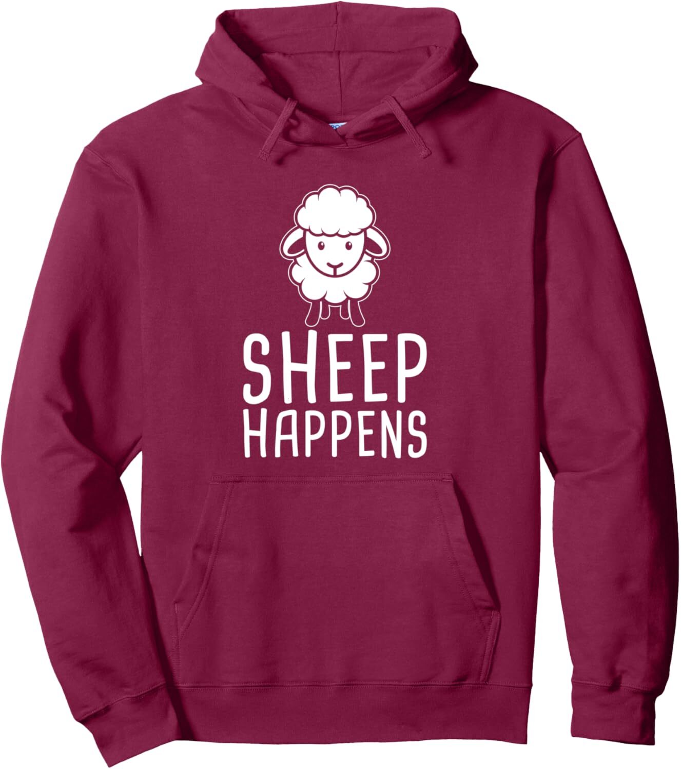 Hoodie for Mens Womens Sheep Happens Funny Farmer Sheep Lover Design Pullover Hoodie Graphic Hoodies sweatshirt Fashionable and atmospheric