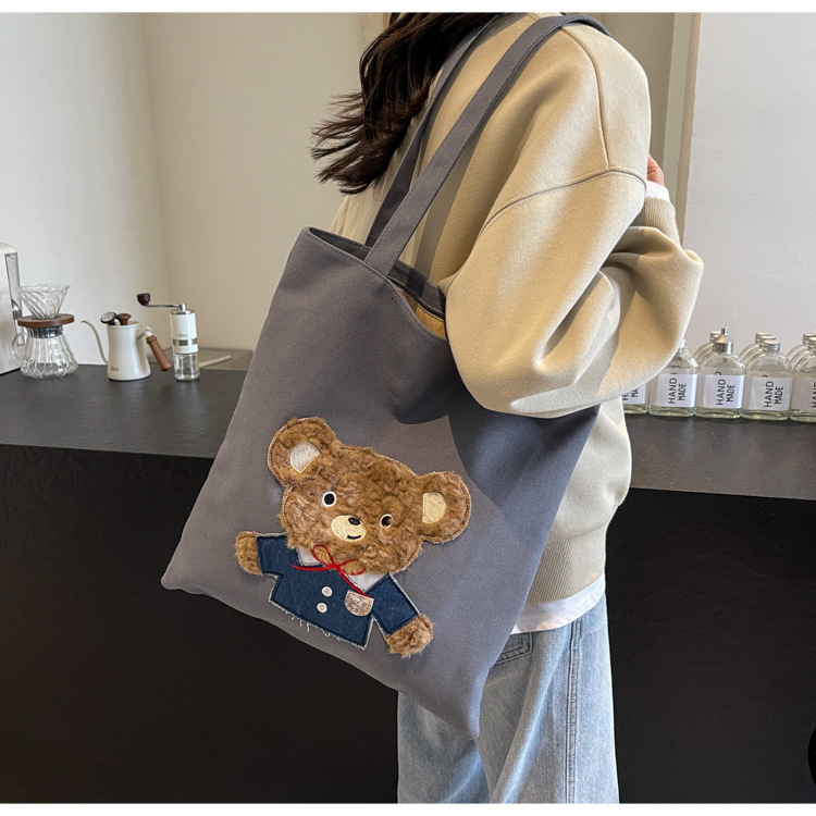 Canvas Commuting For Women, Large Capacity New Autumn And Winter Casual Shoulder Bag, College Student Class Bag Designer Bags Handbags Women