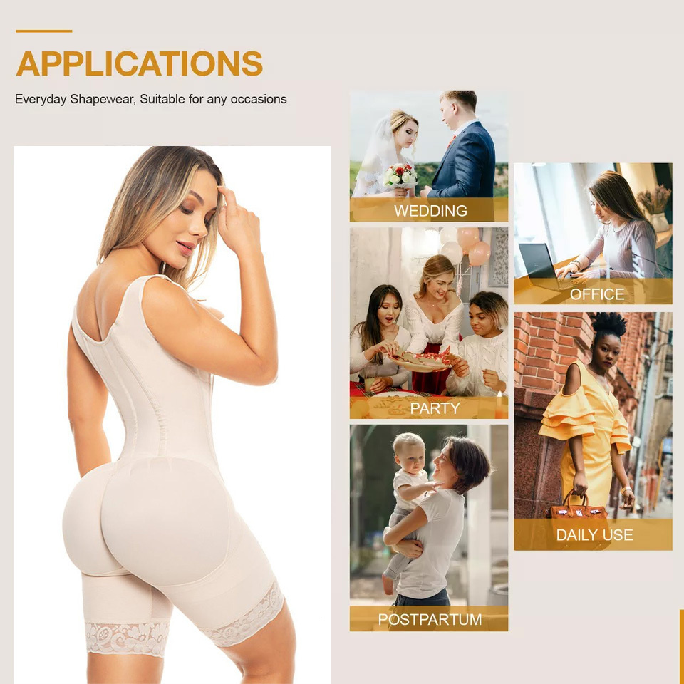 Fas Colombiana Girdles Shapers Postpartum BBL Shapewear Thigh Slimmer Body Sculpting Hourglass Concealor Flat Belly Corset