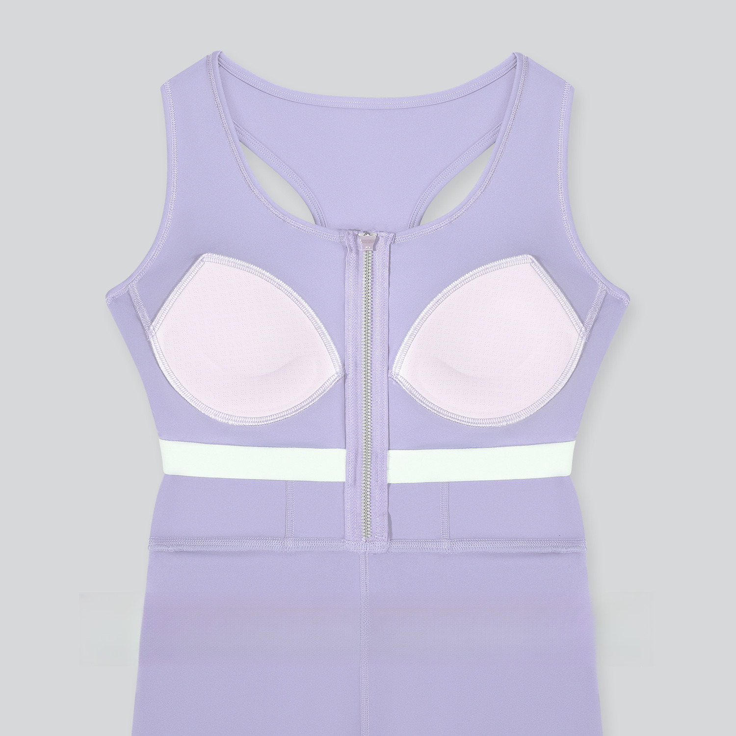 Zipper One-piece Dress, Anti Glare Base, Outdoor Running And Fitness Sports Dress