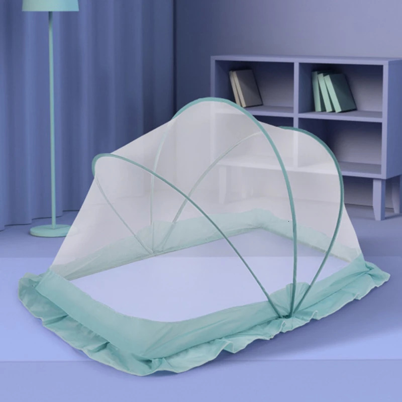 Crib Mosquito Net Encrypted Children Yurt Free Installation Portable Foldable Cribs Tent Cradle Bed Sleeping Pad 240514