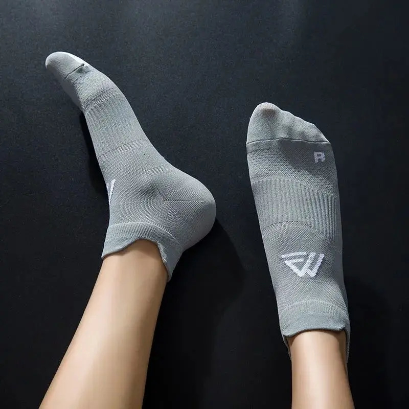 5 Pairs High Quality Sport Socks for Men Women Breathable Mesh Cotton Short Tube Outdoor Football Basketball Cycling 240430