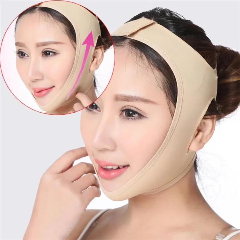 Face V Shaper Slimming Bandage Relaxation Lift Up Belt Shape Reduce Double Chin Thining Band Massage Slimmer 241118