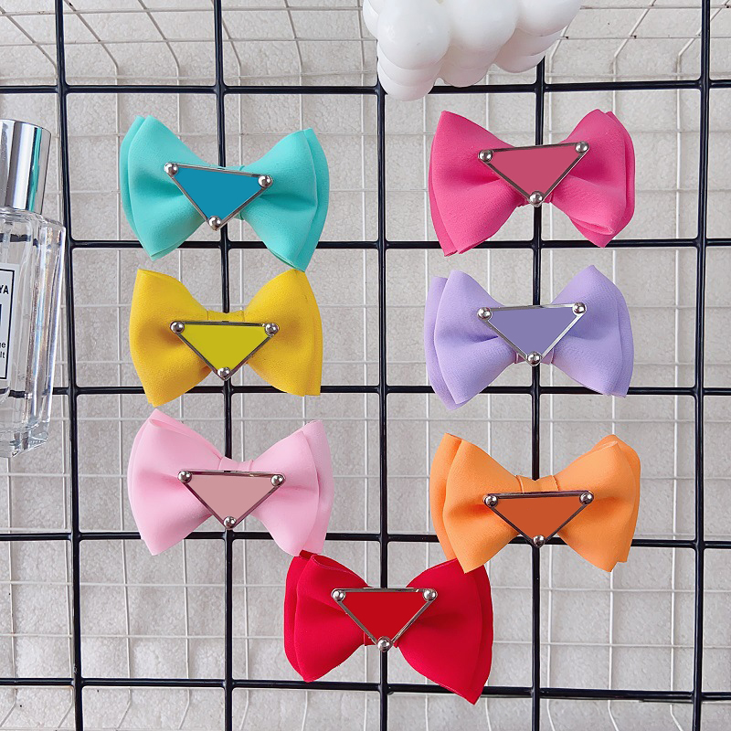 Apparel Designer Accessories Bow Hairpin Handmade Dog Hair Bows with Clips for Cat Kitten Puppy Schnauzer Poodle Yorkie Pet Free shipping Free shippin