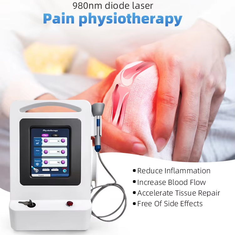 New Model Diode Laser 980 1064 810 Pain Relief Dysmenorrhea Treatment Edema Removal Cell Repairing Biothermal Fiber Optic Laser Physiotherapy Machine