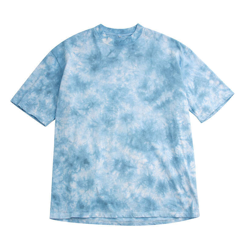 Trendy Brand Fashion Tie Dye Pattern Short Sleeved For Teenagers, Trendy Style Casual T-Shirt