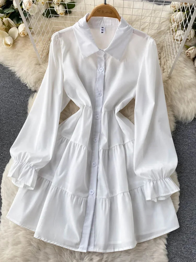 Women Spring Autumn Dress Sets Korean Temperament High Quality Elegant White Shirt Short Denim Vest Top Two D4770 241129