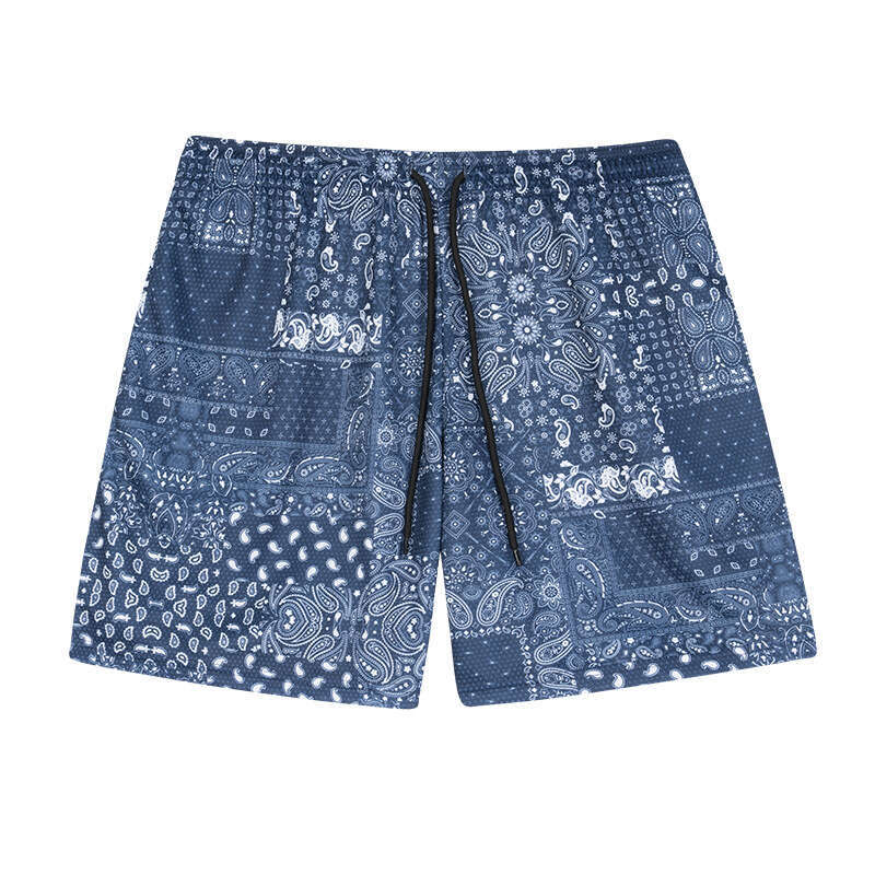 Fashion New Product Cashew Wer European And American Street Printed Summer Casual Drawstring Men's Shorts B3