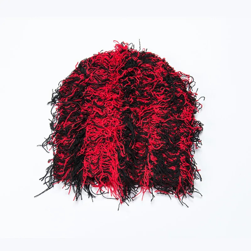 Hip Hop Tassel Y2K Beanie Trendy Mixed Color Elastic Knit Light weight Casual Skull Cap Unisex Windproof Beanies For Women Men 241125