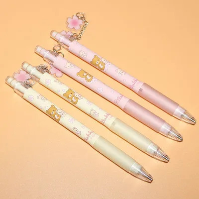 2Pcs AIHAO 914B 0.5/0.7mm Rilakkuma Automatic Pencil Kawaii Plastic Mechanical Pencils Kids Gifts Student Supplies Stationery 240416