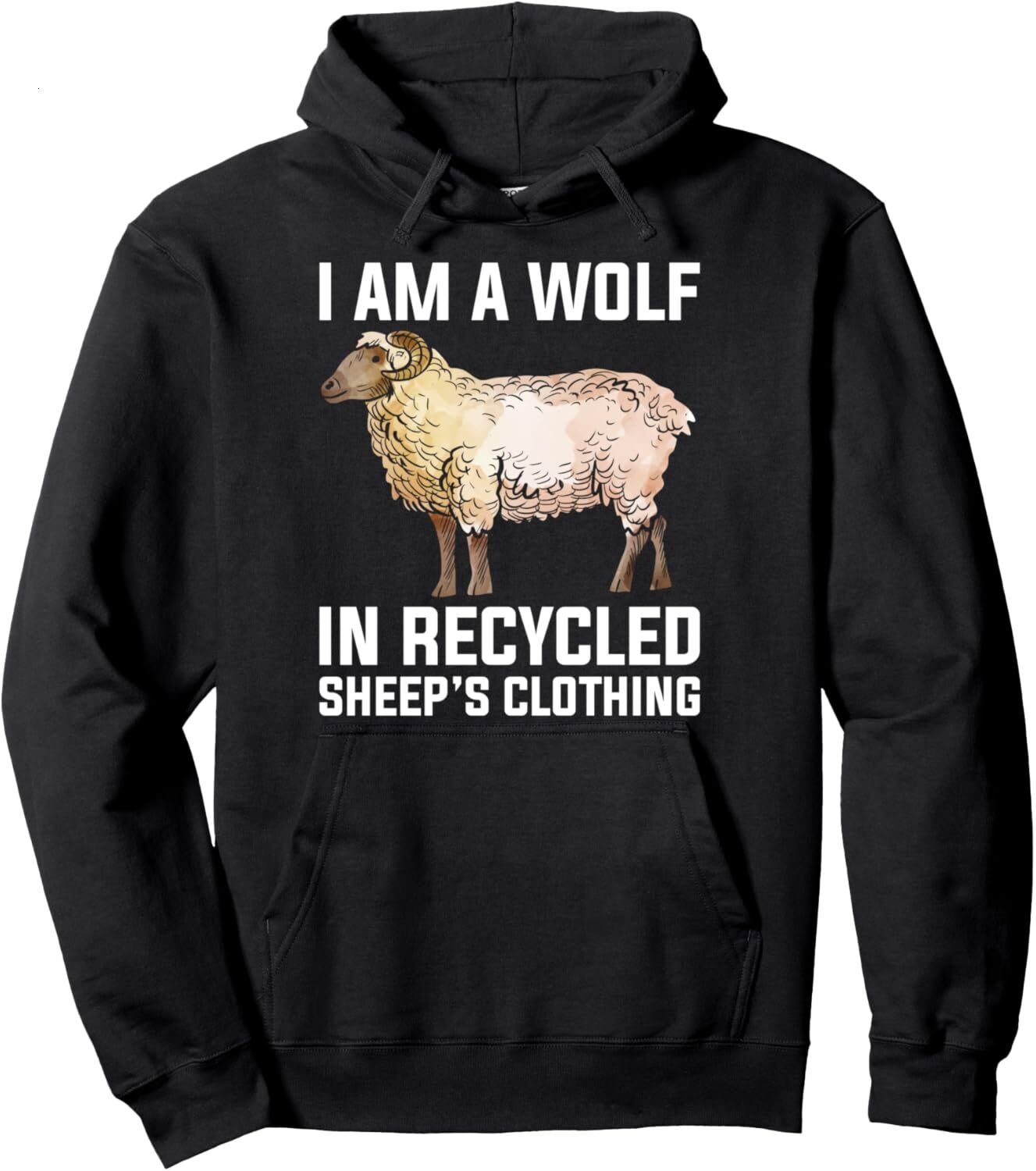 Hoodie for Mens Womens Funny Wolf in Sheep Clothes Farmer Sheep Lover Design Pullover Hoodie Graphic Hoodies sweatshirt